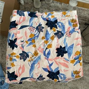 Jcrew floral pencil skirt